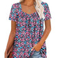 ⏰Hot Sale 50% Off🔥Women's Summer Pleated Printed Short-Sleeves