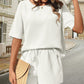 🔥Summer Hot Sale 49% OFF🔥Waffle-Knit Half Sleeve Top and Shorts Set