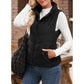 💖HOT SALE 50% OFF✨️Womens Sleeveless Zip Up Outerwear Stand Collar Quilted Puffer Vest💗