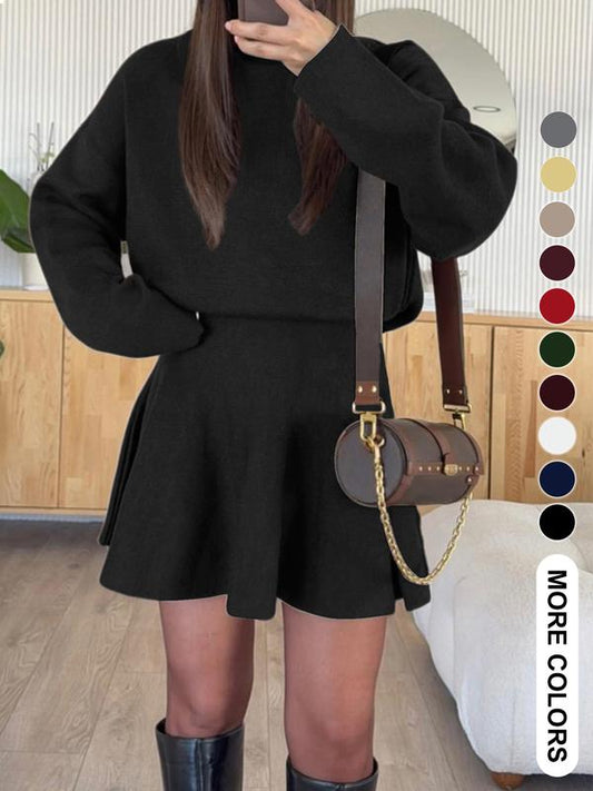 💖LAST DAY SALE 50% OFF💃Women’s Graceful A-Line Knit Pullover Dress