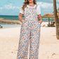 🏖️Summer Hot Sale 50% OFF!🌼Women's Summer Bohemian Wide Leg Jumpsuit with Pockets