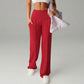 💗LAST DAY SPECIAL SALE 50% OFF👖Women's Plain Loose Wide Leg High Waist Sporty Straight Leg Pants with Pockets✨-Comfortable Daily Wear