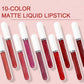 ⏰LAST DAY SALE: ONLY￡0.99/PCS!!!💝10Pcs/Set Matte Waterproof  Long Lasting Lip Gloss