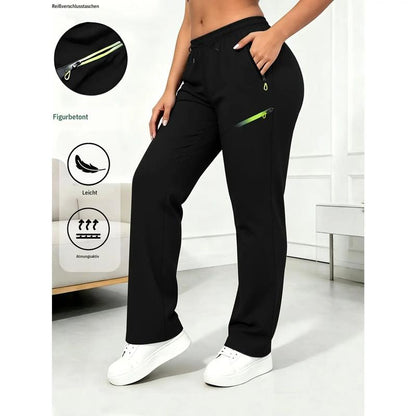 ⏳LAST DAY SALE 50% OFF!!🔥Women’s Straight-Leg Cargo Trousers – Elastic Waist, 6-Pocket Casual Pants for Work, Travel & Everyday Wear 👖✨