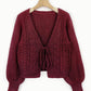 🍂Last Day Promotion 70% OFF💗Women's Solid Basic Loose-Fit Drop Shoulder Long Sleeve Cardigan