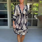 🔥HOT SALE 50% OFF🔥V Neck Three Quarter Sleeve Dress