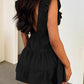 💃2026 Summer New Arrival 50% OFF💥Women's Deep V-Neck Sleeveless Ruffled Fitted Mini Dress