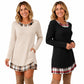 ✨🍂2026 Autumn’s Sale 70% OFF💖Women's Casual Plaid Patchwork Knit Dress
