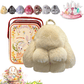 🎁Easter Best Gift  70% Off💥🐰Easter Cute Bunny Plush Keychain - Iron Box Gift Option, 🎁Easter Sweet Surprise