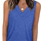 🔥BUY 3 PAY 2 (CODE: LUCKY)🔥Women's Sleeveless V-Neck Slimming Loose Fit Casual Tank Top T-Shirt