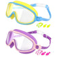 🔥SUMMER GIFT – ONLY £9.99!!🏆#1 Bestselling🏊‍♀️HD children's large frame waterproof and anti-fog swimming goggles
