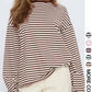 🔥LAST DAY SALE 50% OFF✨⚡Women's Striped Long Sleeve Top