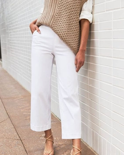 👖2025 HOT SALE 70% OFF💷Stretch Twill Cropped Wide Leg Pants