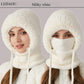 🎄Christmas Sale 50% OFF⛄️Women’s Thermal Knit Hood – Fleece-Lined Winter Hat, Neck Warmer & Face Cover Combo