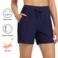 ⏰Last Day Promotion-60% OFF❄️Women's 7\" Swim Board Shorts High Waisted Quick Dry UPF 50+ Swimming Bottoms with Pockets