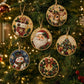 🎁LAST DAY SALE ONLY ￡7.99!!🎄✨6PCS Christmas Wooden DIY Painting Hanging Ornaments Set -💎Make sparkling 5D pearl decorations yourself