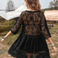 💗LAST DAY SALE 60% OFF⚡50K+ SOLD💕Boho Lace Beach Cover-Up Dress – V-Neck Sheer Swim Cover