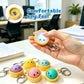 🔥🎁LAST DAY 70% OFF🔥Cute Dumpling Pressable Fidget Keychain - touch sensing light