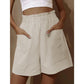 🔥Hot Sale - Women's Cotton High Waist Pocket Shorts