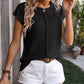 💥Last Day Special Sale 49% OFF👚Women's Cap Sleeve Vest Crew Neck Sleeveless Casual Knit Top
