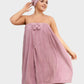 🎀Last Day Sale 70% OFF!!🐑Plus Size Adjustable Bath Skirt & Quick-Dry Cap Set