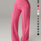 💗LAST DAY SPECIAL SALE 50% OFF👖Women's Plain Loose Wide Leg High Waist Sporty Straight Leg Pants with Pockets✨-Comfortable Daily Wear