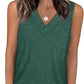 🔥BUY 3 PAY 2 (CODE: LUCKY)🔥Women's Sleeveless V-Neck Slimming Loose Fit Casual Tank Top T-Shirt