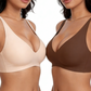 🎉Final 12 Hours- Only ￡9.99!!🌸💕Jelly Wireless Womens Comfortable Wireless Bras Push Up Bralettes Seamless Tshirts Bras Deep V Everyday Bras