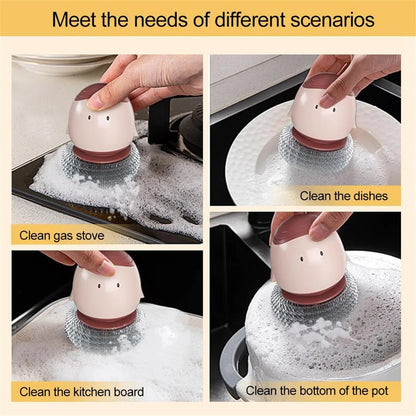 ⏰Super Discount-49% OFF🌟Automatic liquid filling dishwashing brush