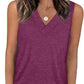 🔥BUY 3 PAY 2 (CODE: LUCKY)🔥Women's Sleeveless V-Neck Slimming Loose Fit Casual Tank Top T-Shirt