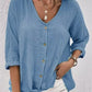 🍂Autumn Sales 49% OFF🍁Women Linen V-neck Loose Top