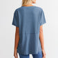 Women's Casual V-neck Patchwork Short-Sleeved Shirt