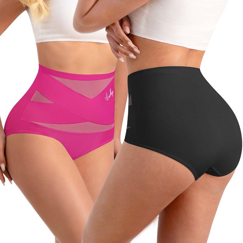 🌸Last Day-Buy 1 Get 3 Packs✨Plus-Size High-Waist Cross Tummy Control Panties👖