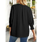 Womens Tunic Tops V Neck Casual Loose 3/4 Sleeve Shirts