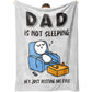 🎉 Father’s Day Special Deal: ONLY ￡7.99!!🎁“Dad’s Not Sleeping… Just Resting His Eyes” Blanket 🛋️💤  Ultra-Soft, UK-Made Flannel – The Perfect Gift from Kids ❤️