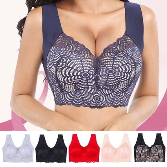 ⏰Hot Sale 49%Off⏰Comfortable & Supportive Push-Up Seamless Lace Plus-Size Bra