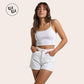 ✨Summer Hot Sale 70% OFF💐Women's Stretchy High Waisted Turn Up Denim Shorts