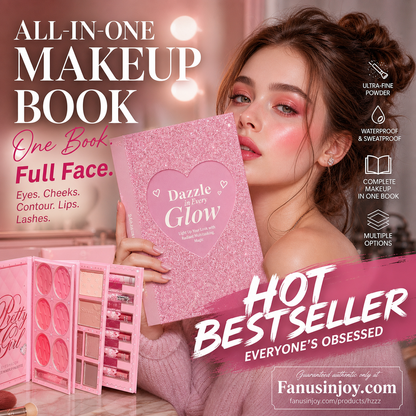 🎉✨️Amazing 50% OFF！💄Recommended by makeup artists！👱🏻‍♀️One palette covers all your full-face makeup looks！All-in-One Makeup Palette Book Set