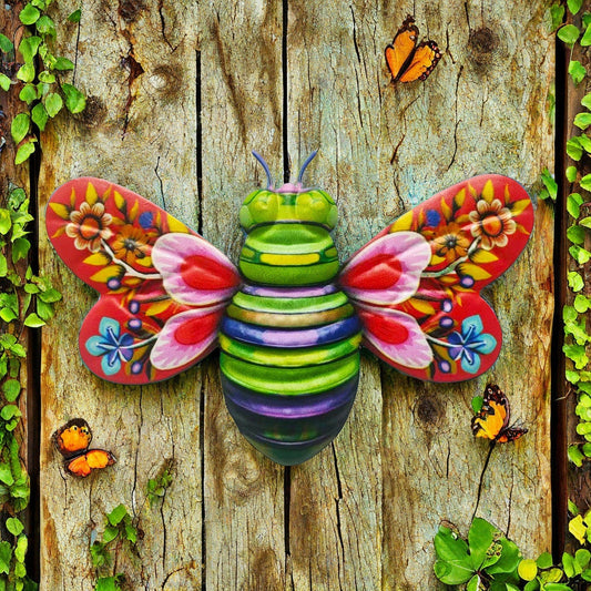 🔥 Buy 2 Get 1 Free 🐝Iron Bee Art Sculpture Hanging Wall Decorations for Garden (Code: Bee1)