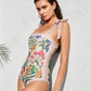 👗2025 Hot Sale New 50% Off👙 Reversible Tie-Strap Floral Print One-Piece Swimsuit