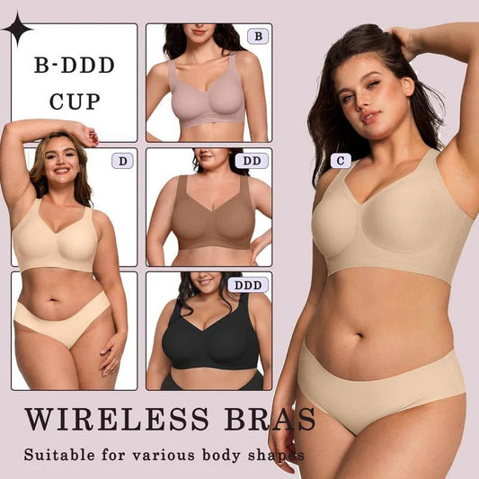 ⏳LAST DAY SALE 50%!!⚡💖Comfortable Wireless Full Coverage Jelly Smoothing Bra