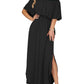 ⏰Summer Hot Sale 50% OFF💃Women's Off-Shoulder Ruffled Side-Slit Maxi Dress with Pockets