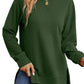 Women's Side Split Crewneck Tunic Sweatshirt