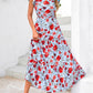 🏖️Early Summer Sale-50% Off🌷Women's Boho Print V Neck Ruffle Maxi Dress