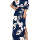 ⏰Summer Hot Sale 50% OFF💃Women's Off-Shoulder Ruffled Side-Slit Maxi Dress with Pockets