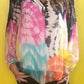 💗Hot Sale-49% OFF🔥Women's Round Neck Tie-dye Loose Top