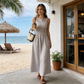 ⏳LAST DAY SALE 50% OFF!!🔥2026 NEW Plaid Tie-Waist Maxi Dress – Comfy & Flowy 🌿Your Go-To Elegant Summer Dress ✨