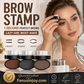 ✨Buy 1 Get 1 Free -ONLY ￡7.99!!🖌️50K+ Sold!!!🖤Eyebrow Stamp Powder Kit with Applicator Brush, One Press Perfect Brow Stamp, Waterproof Long Lasting 24H Wear Eyebrow Makeup for Lazy Daily Salon-Like Brows
