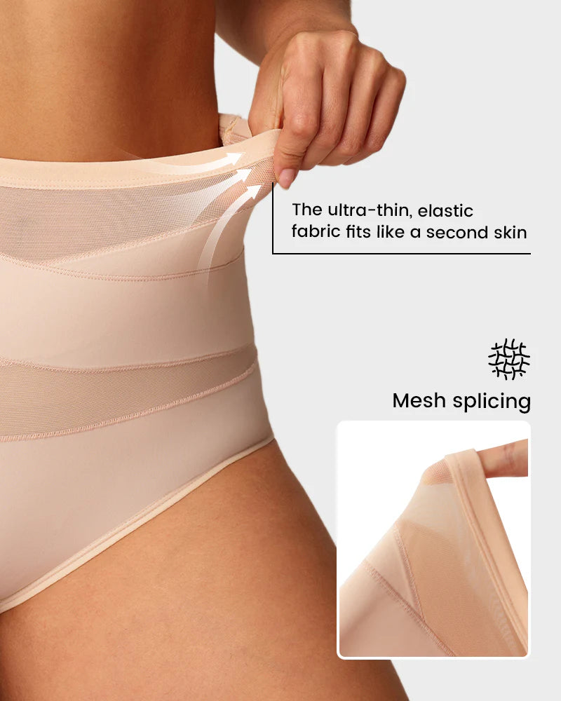 🌸Last Day-Buy 1 Get 3 Packs✨Plus-Size High-Waist Cross Tummy Control Panties👖