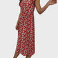 💥Last Day Special Sale 49% OFF💃Women's V Neck Casual Button Down Flowy A-Line Dress with Ruffle Sleeves